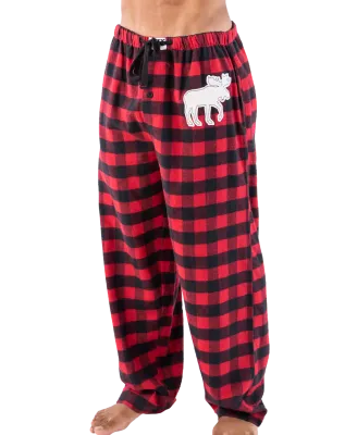 Moose Plaid (Flannel) Men&#39;s PJ Pant