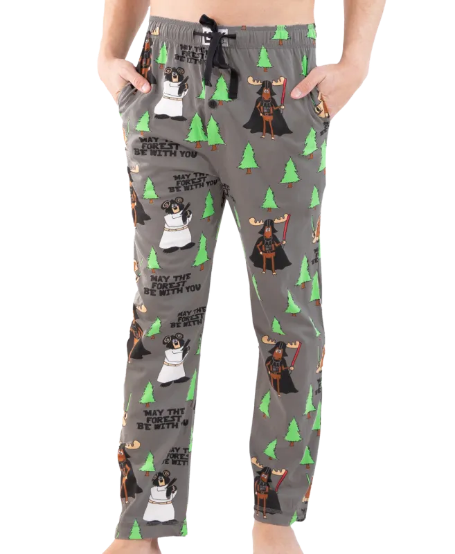 ^Forest Be With You Men&#39;s Moose PJ Pants
