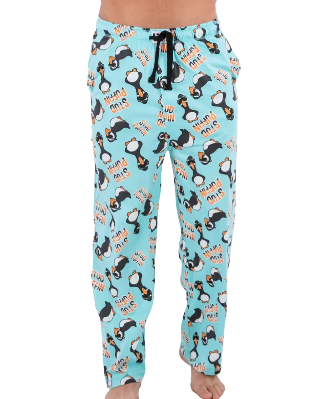 ^^LazyOne  Stud Puffin Lt. Blue Men&#39;s PJ Pant