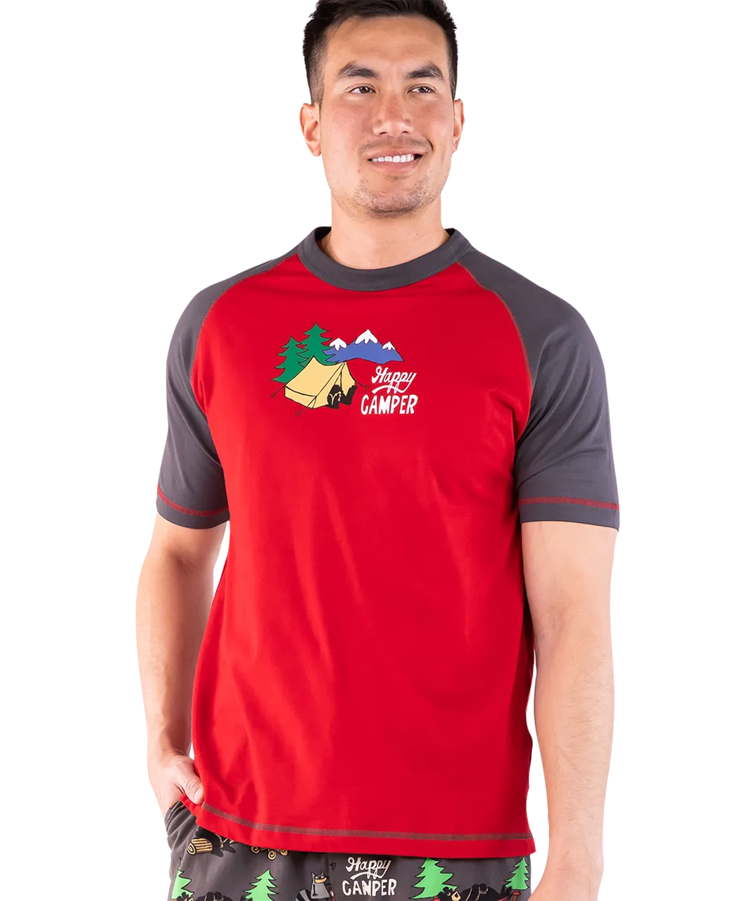 ^Happy Camper Men&#39;s PJ Tee