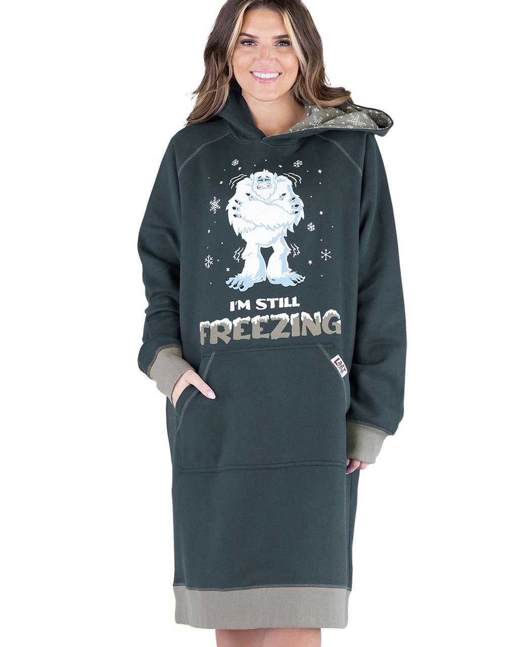 Lazy One I'm Still Freezing Yeti Sleep Hoodie