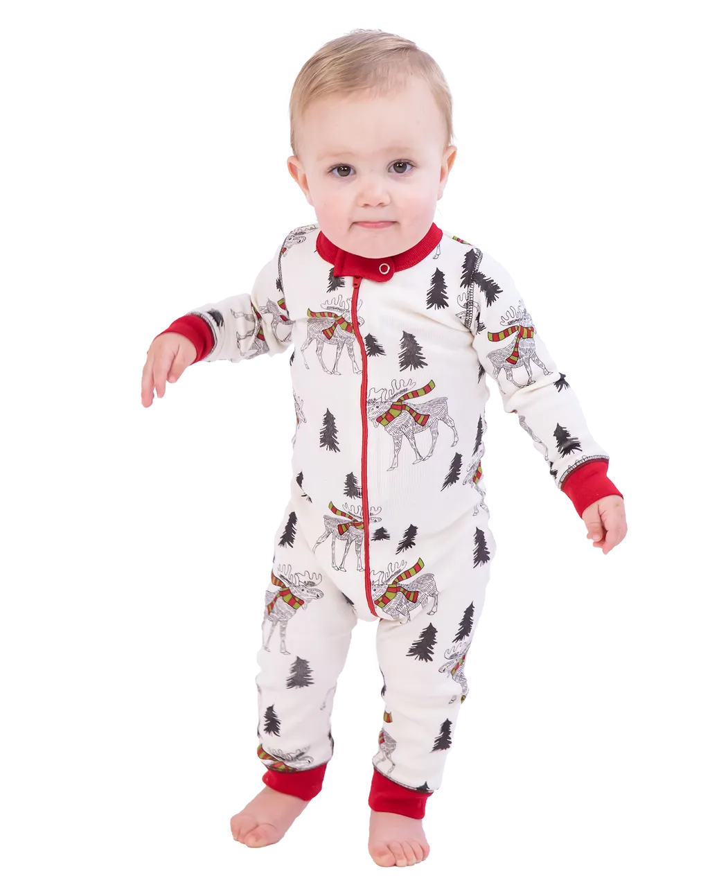 ~ Lazy One Moosletoe Infant Union Suit