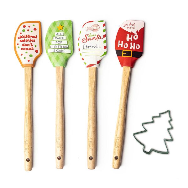 Krumbs Kitchen® Holiday Spatula &amp; Cookie Cutter Set