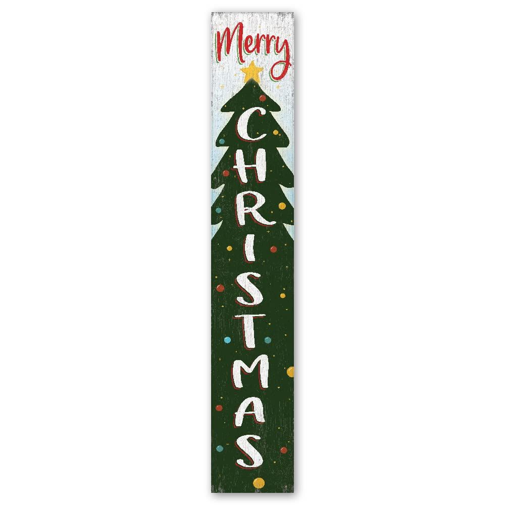 My Word! Porch Sign - Merry Christmas Tree