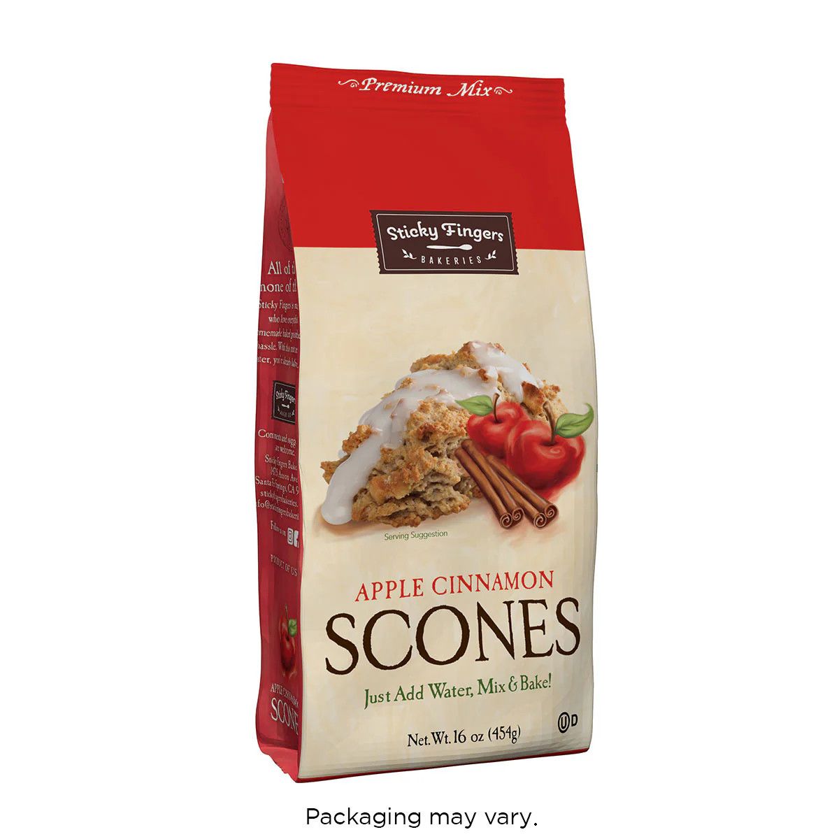 Sticky Fingers Scone Mixes, Design: Apple Cinnamon (Fall Seasonal)