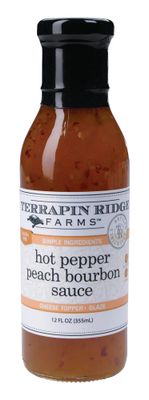 Terrapin Ridge Farms Sauces, Design: Hot Pepper Peach Bourbon