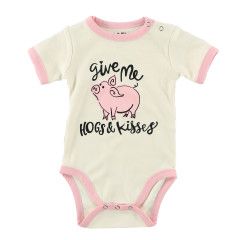 ^Hogs &amp; Kisses Infant Creeper Onesie, Size: 6M