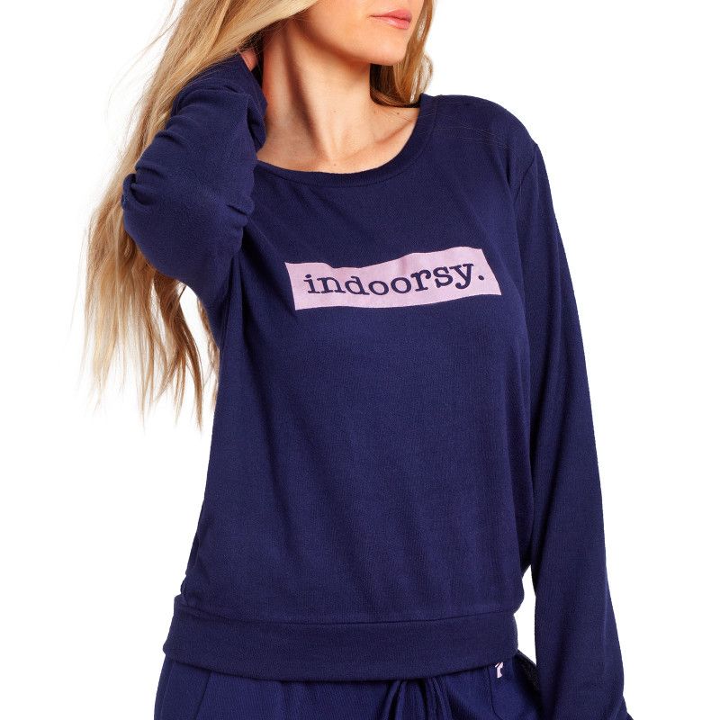 Hello Mello Best Day Ever Lounge Sweater*:, Style: Indoorsy, Size: LARGE