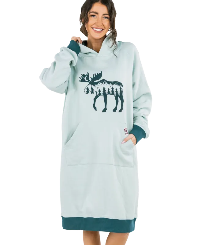 Lazy One Moose Silohette Sleep Hoodie