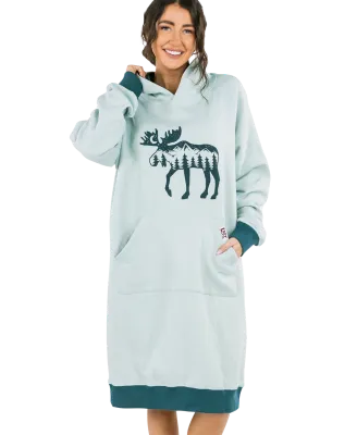 Lazy One Moose Silohette Sleep Hoodie