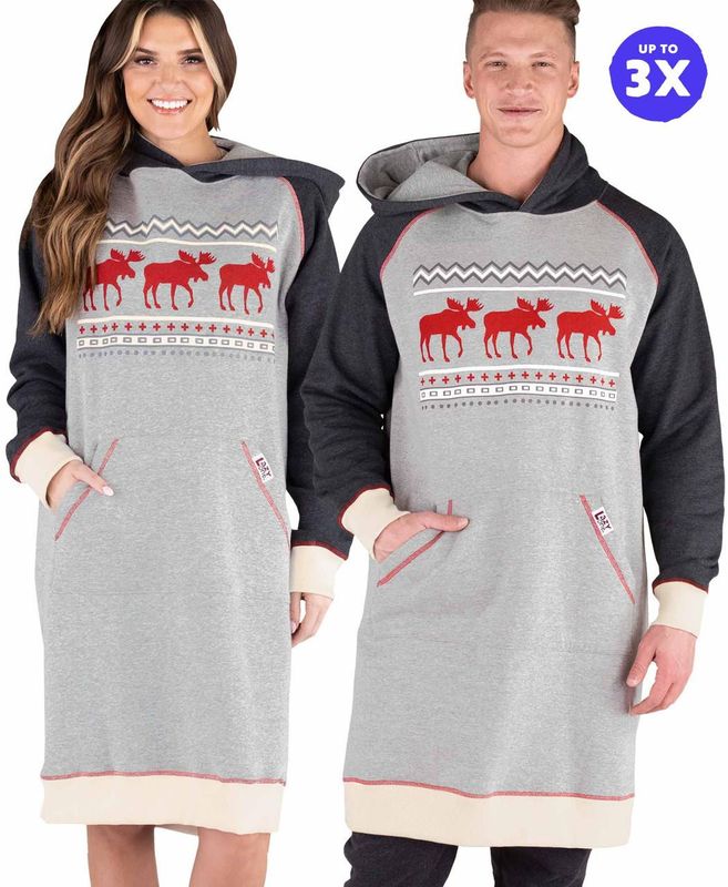 Lazy One Cabin Moose Sleep Hoodie