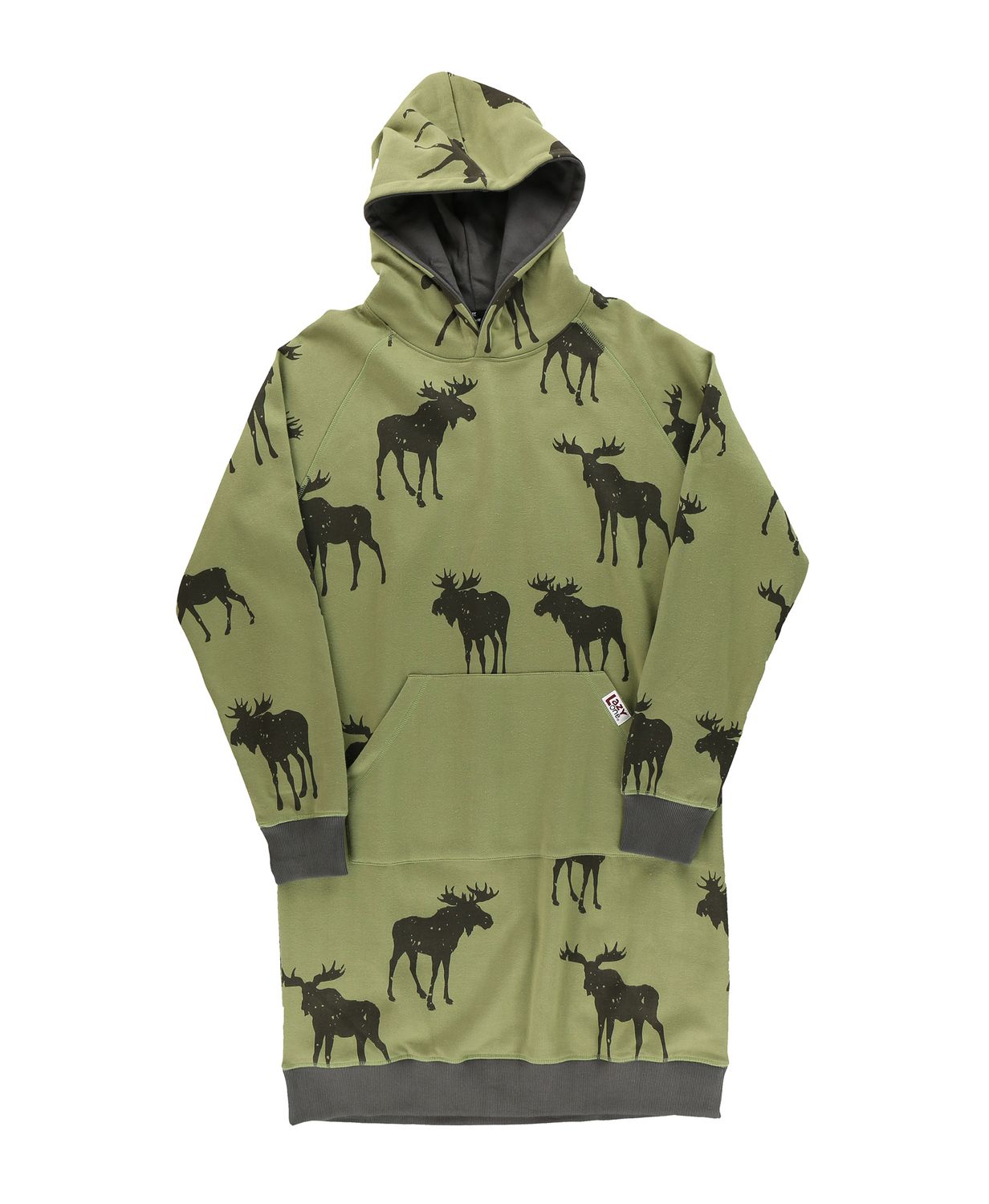 Lazy One Mountain Made Moose Sleep Hoodie, Size: S/M