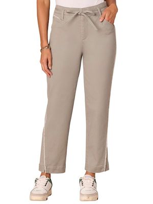 Democracy Petite 25/16 AB Skyrise BF w/ Frayed Seam Self Waist Tie: