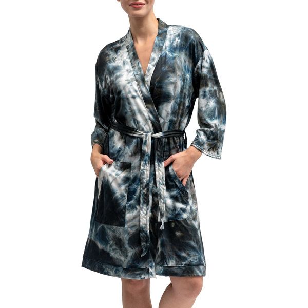 Hello Mello® Dyes The Limit Robe 2.0, Color: Black, Size: S/M