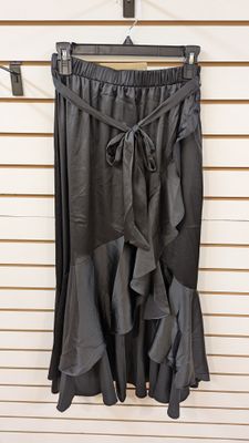 Surplice Ruffle Skirt w/ Waist Belt: