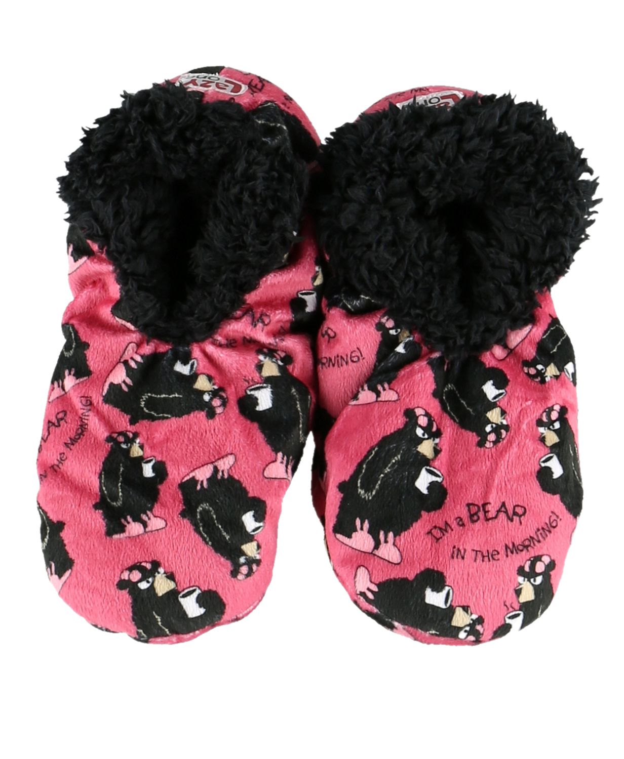 ^Bear in the Morning Fuzzy Feet, Size: S/M