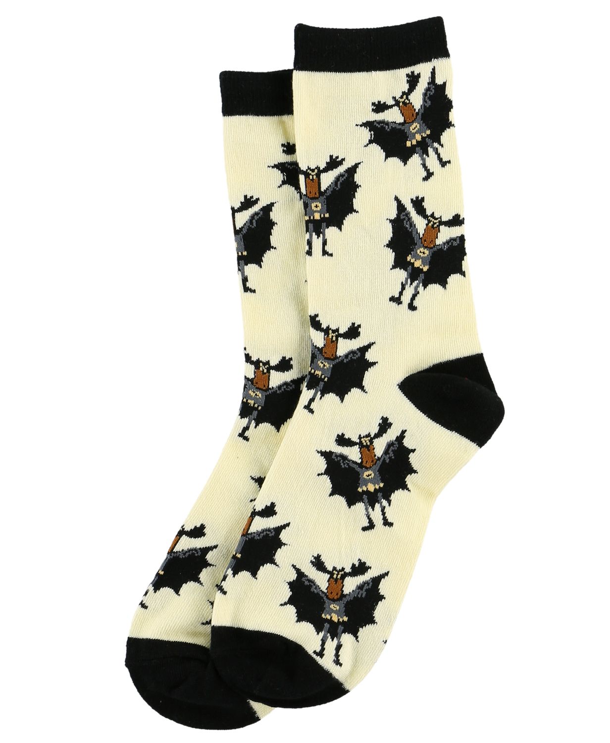 ~Bat Moose Crew Sock, Size: One Size