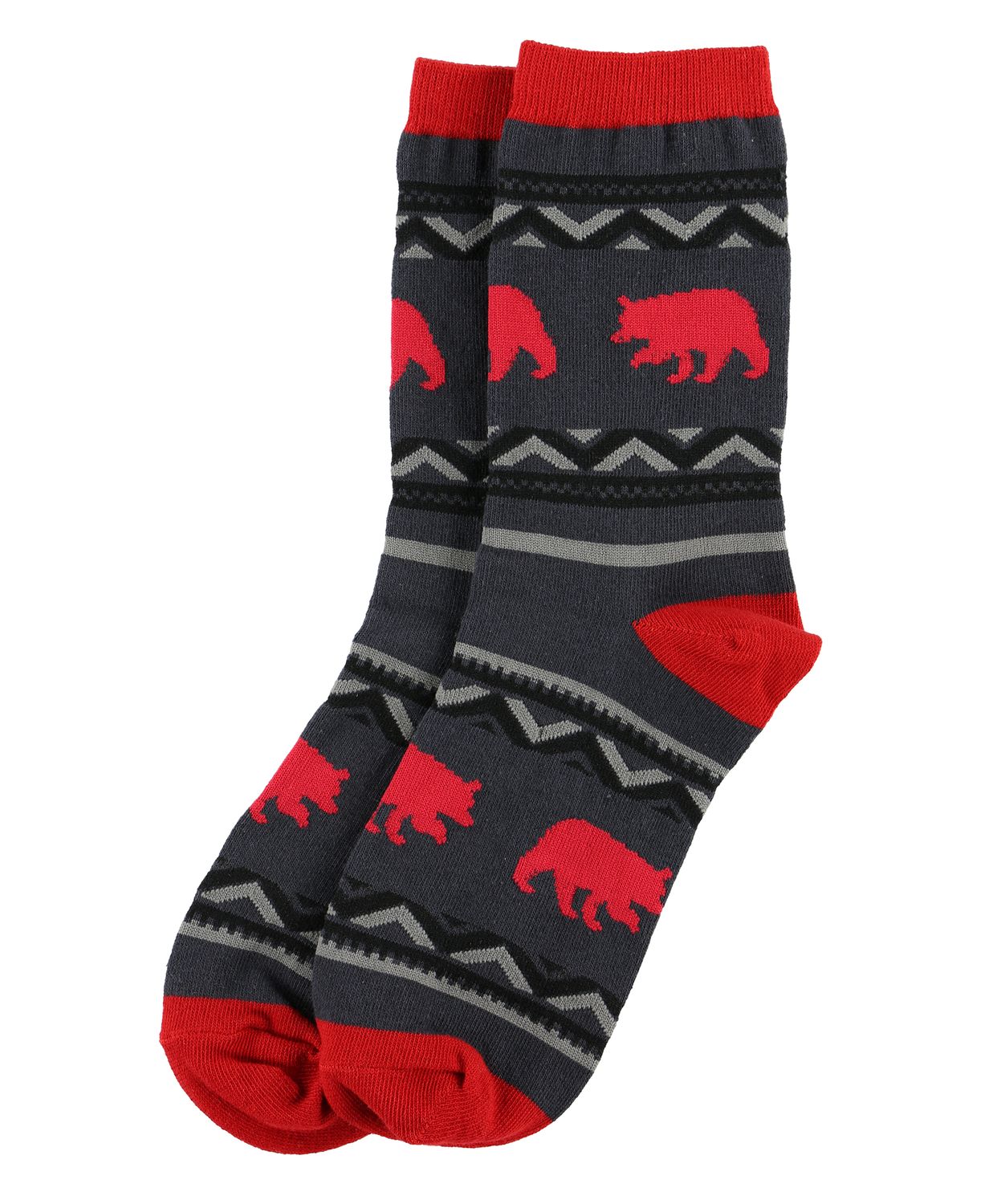 Cabin Bear Crew Sock, Size: One Size