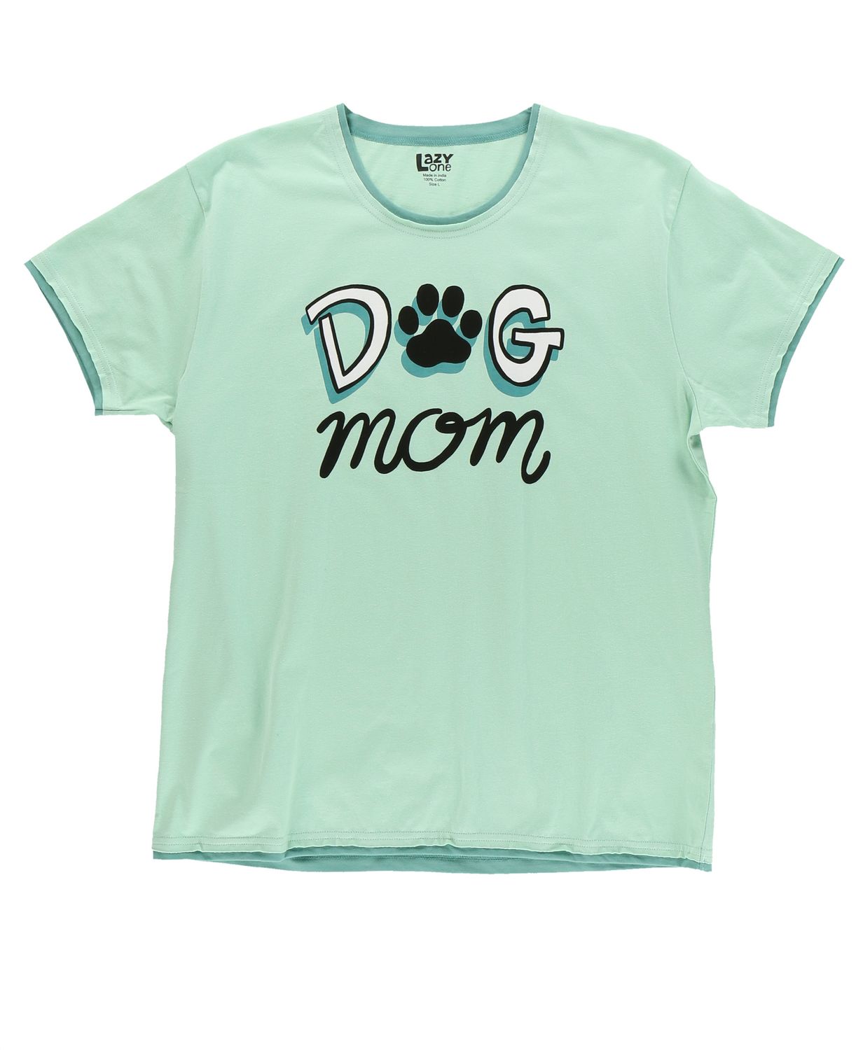 Dog Mom PJ Tee , Size: XS