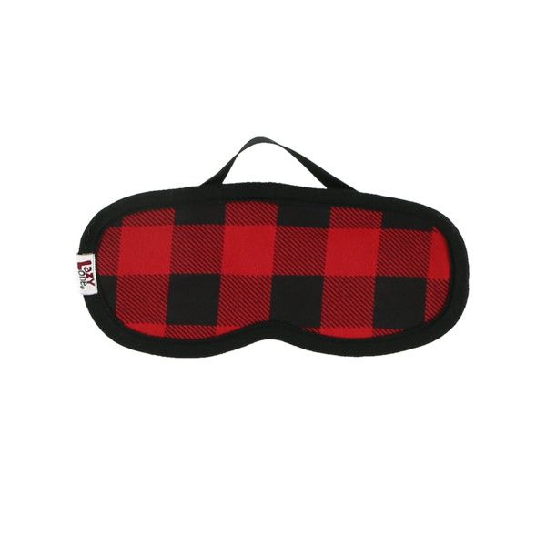 Sleep Mask:, Design: Red Plaid