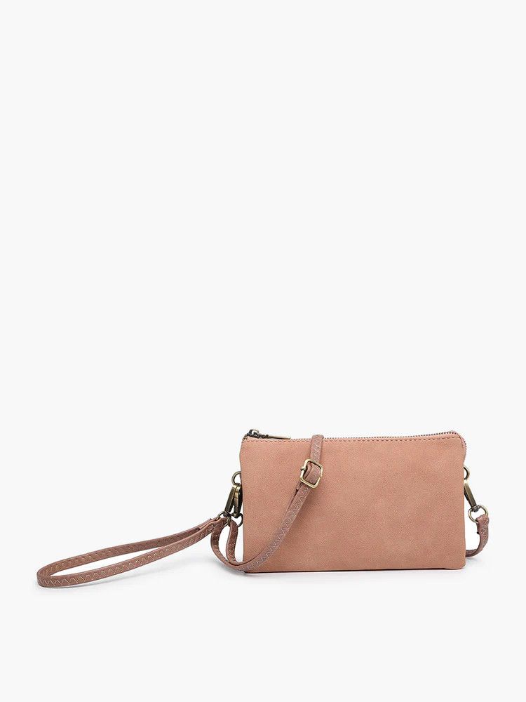Jen &amp; Co Riley Suede Crossbody:, Color: Mauve*