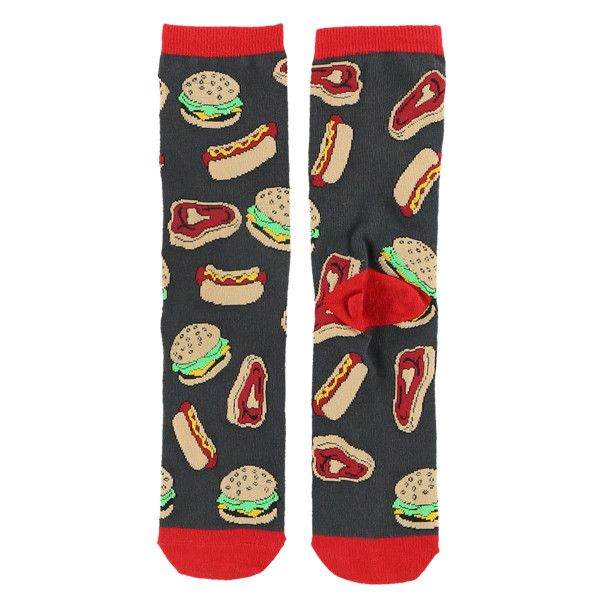Grillin Meat Crew Sock:, Size: One Size