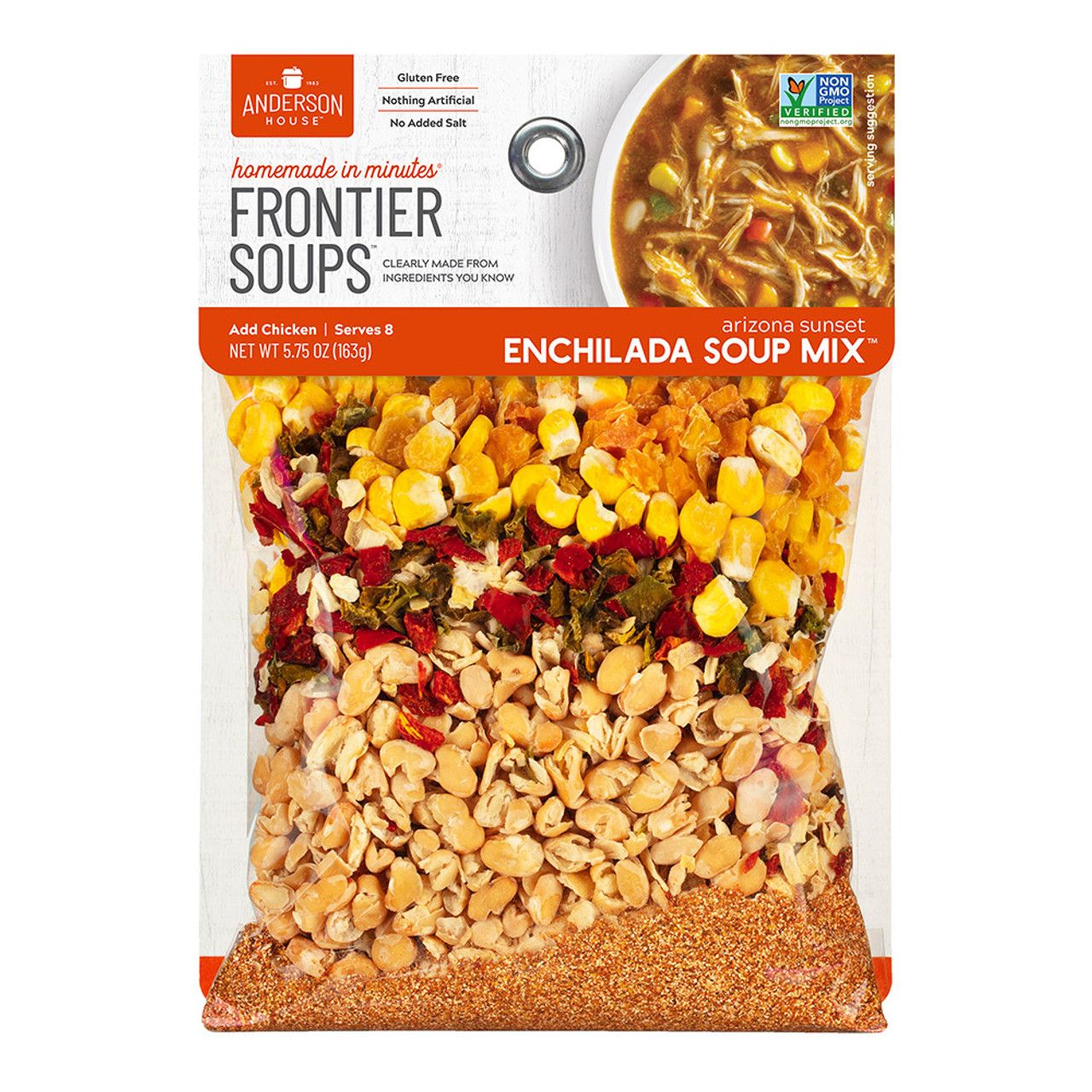 Frontier Soups Mixes, Design: Arizona sunset Enchilada