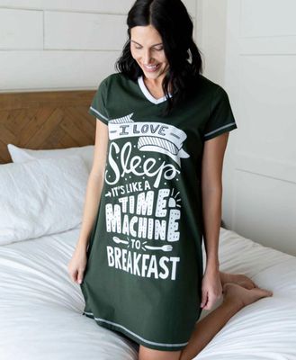 Lazy One Time Machine Women&#39;s V-neck Nightshirt