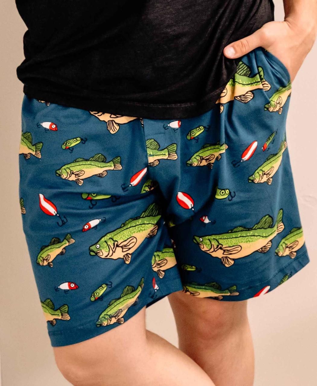 ~Lazy One Bass Men&#39;s Pajama Shorts