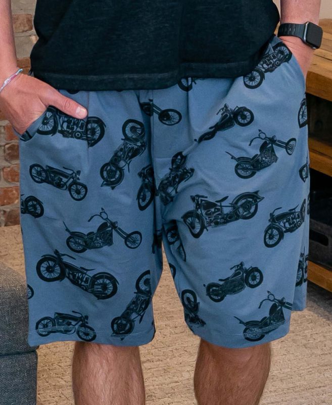~Lazy One Motorcycle Men&#39;s Pajama Shorts