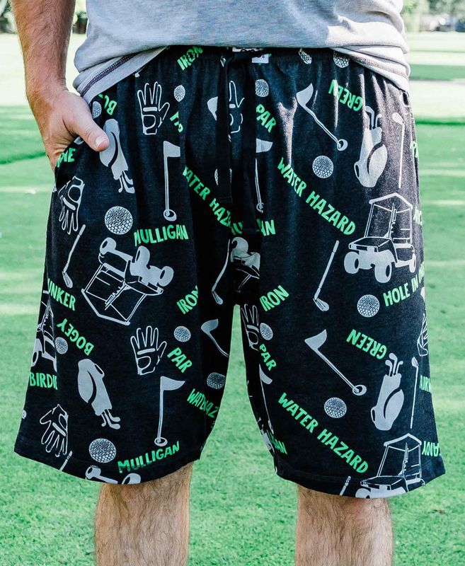 ^Lazy One Golfers Men&#39;s Pajama Shorts