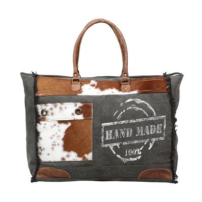 Myra 100% Handmade Print Weekender Bag