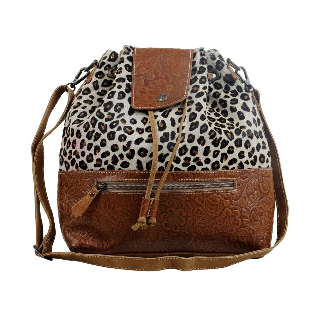 Myra Zesty Leather &amp; Hairon Bag