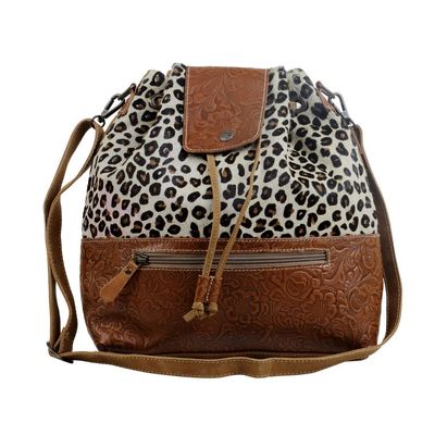 Myra Zesty Leather &amp; Hairon Bag