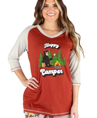Lazy One Happy Camper Women&#39;s Tall Tee