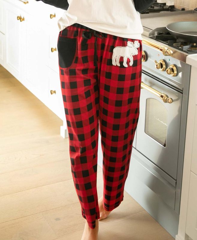 Lazy One Moose Plaid Women&#39;s Regular Fit PJ Pant