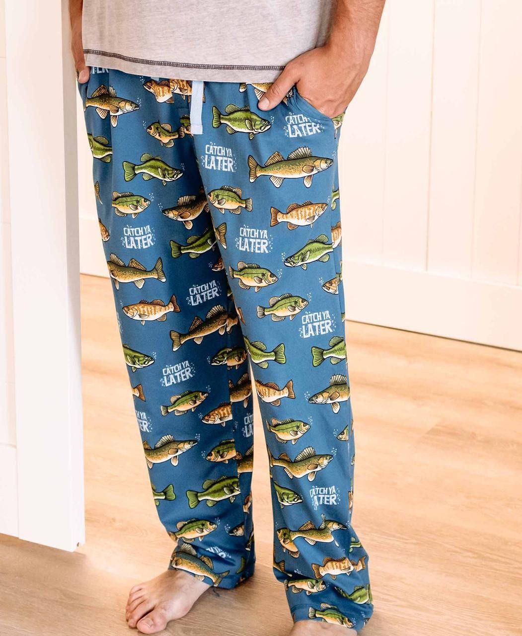 Lazy One Catch Ya Later Men&#39;s Fish PJ Pant