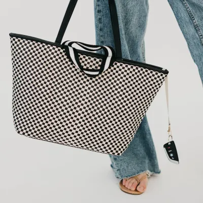 Pretty Simple Woven Tiffany Organizer Tote Bag