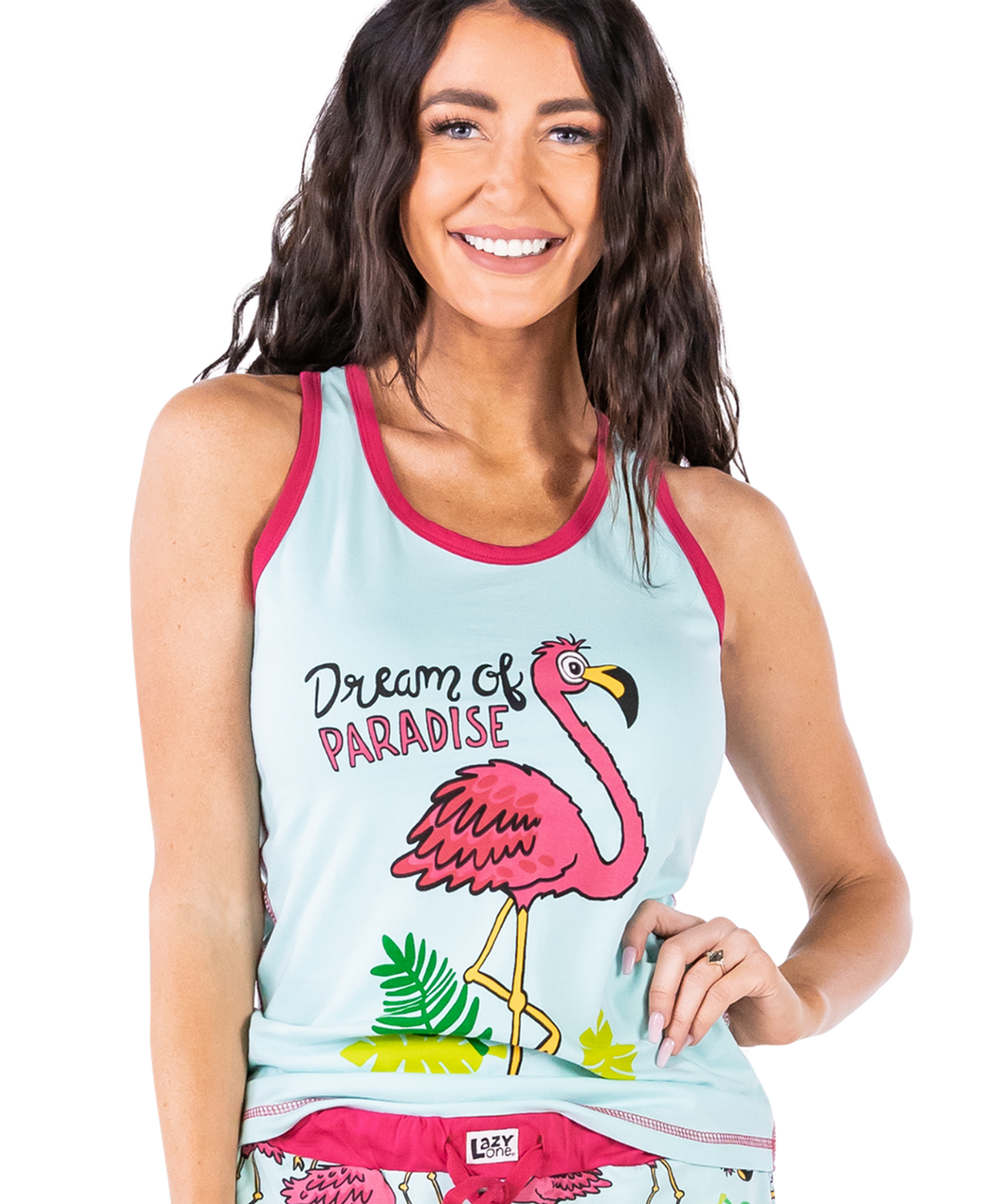 ^^(P) Lazy One Flamingo PJ Tank