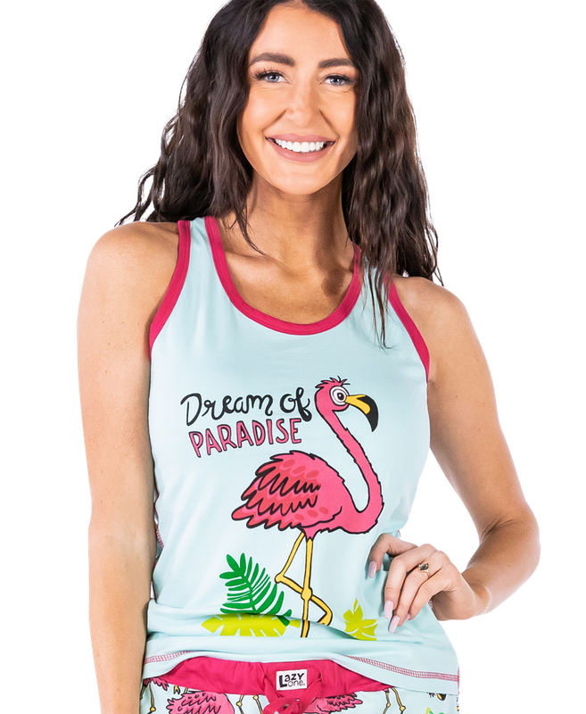 ^^(P) Lazy One Flamingo PJ Tank