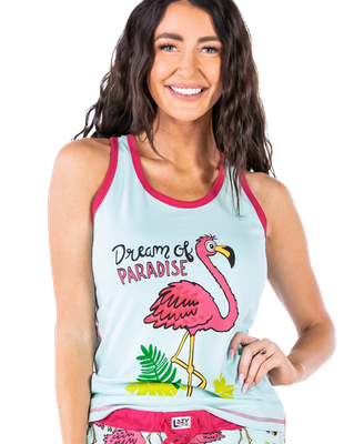^^(P) Lazy One Flamingo PJ Tank