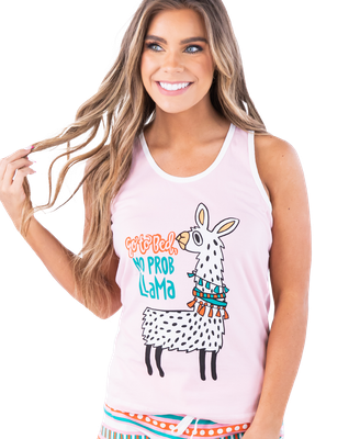 ^Lazy One No Prob Llama Women&#39;s Tank Top**