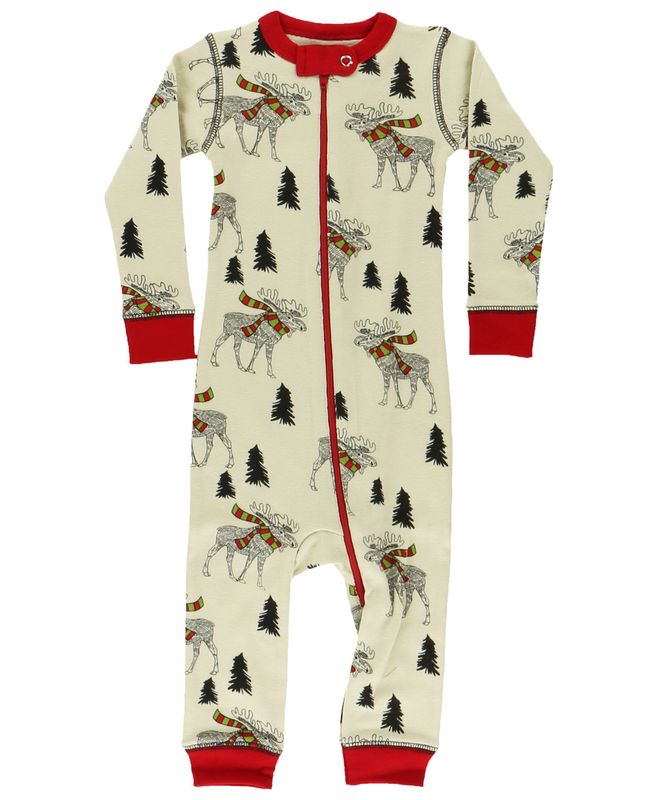 ^(P)  Lazy One Moosletoe Infant Union Suit
