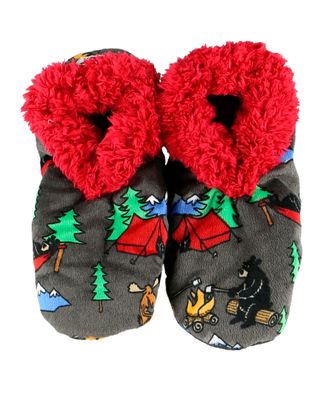^(P) Lazy One Happy Camper Fuzzy Feet
