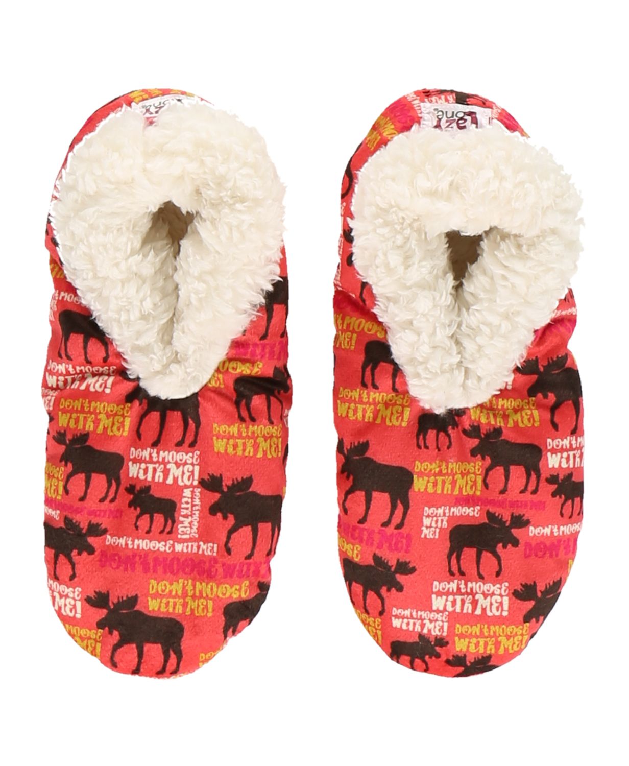 ^(P) Don&#39;t Moose w/ Me Fuzzy Feet, Size: S/M