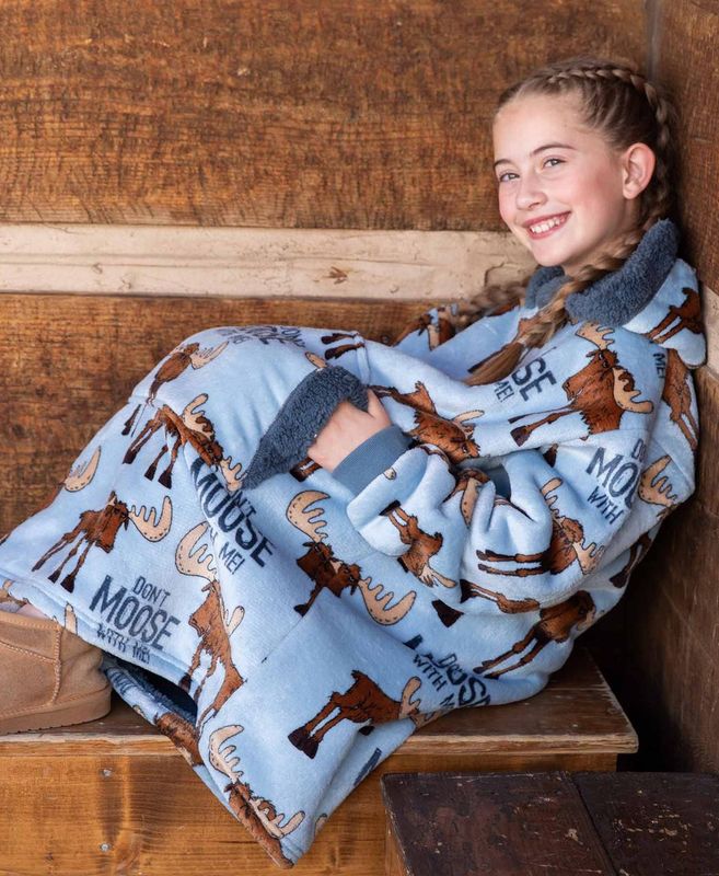 Lazy One Kid&#39;s Blanket Hoodie
