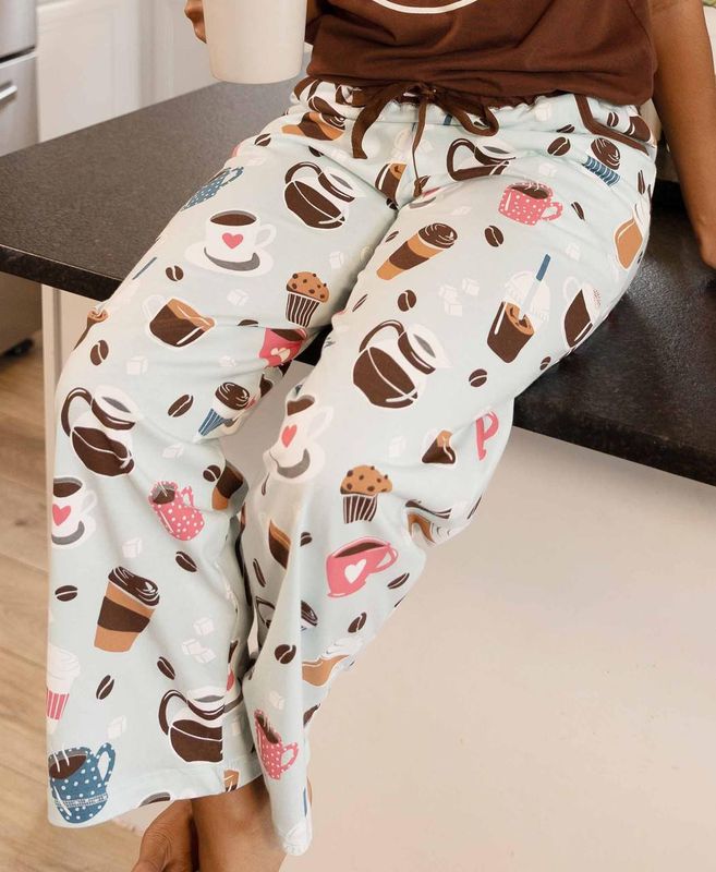 Lazy One Coffee First PJ Pant: