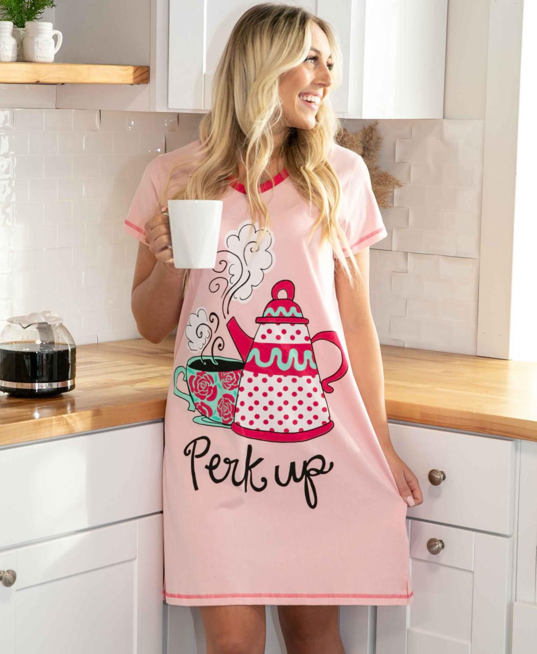 Lazy One Perk Up V-neck Nightshirt