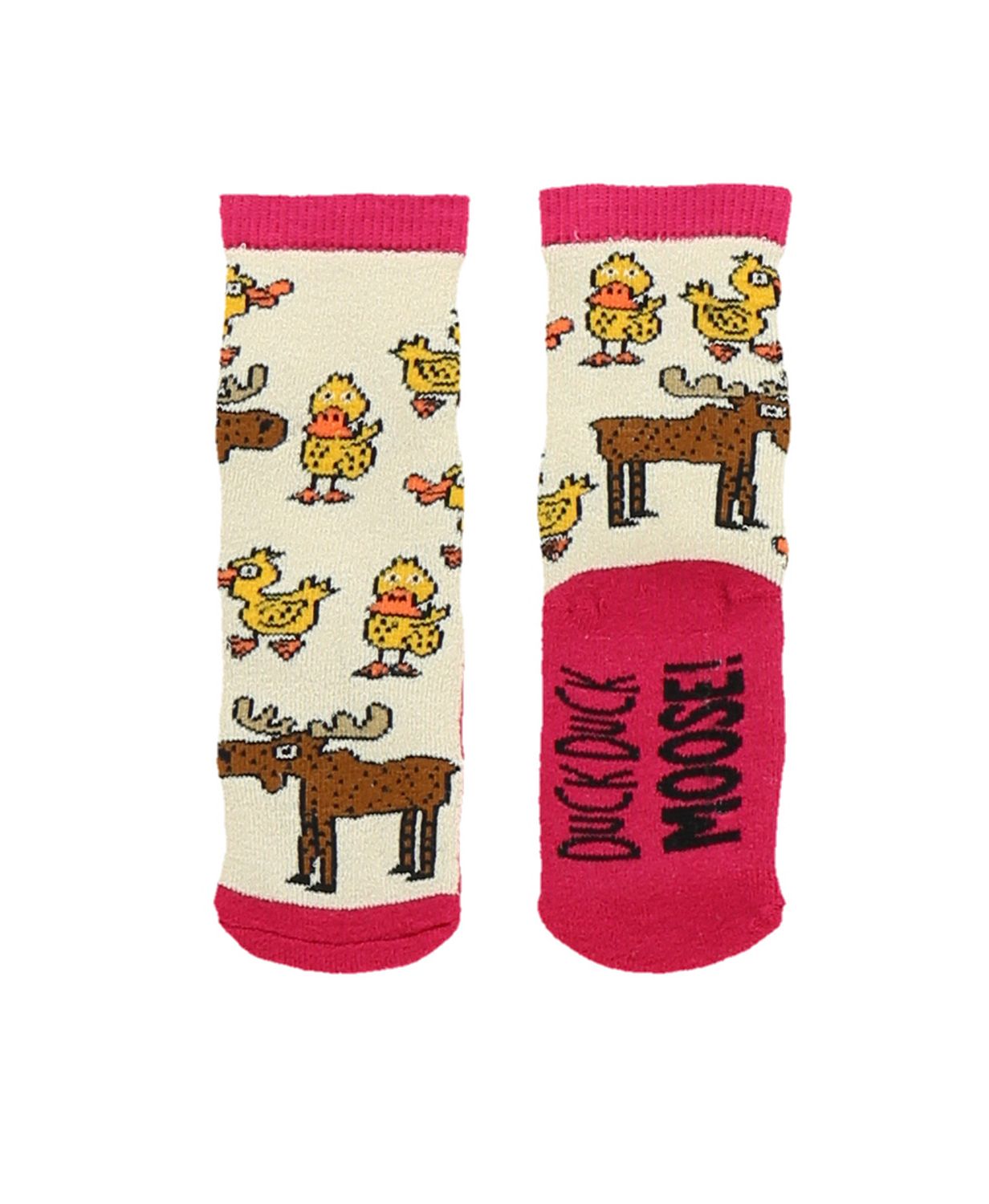 ^(SP) Duck Duck Moose Infant Socks, Color: Pink, Size: 12-24 M