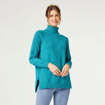 Coco + Carmen Dafne Cable Accent Sweater: